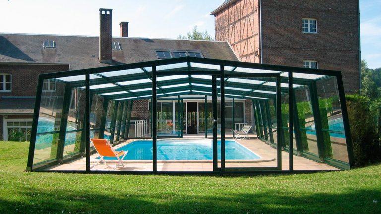 Poolabdeckung Überdachung
