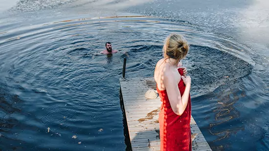 Badekultur: Finnische Sauna