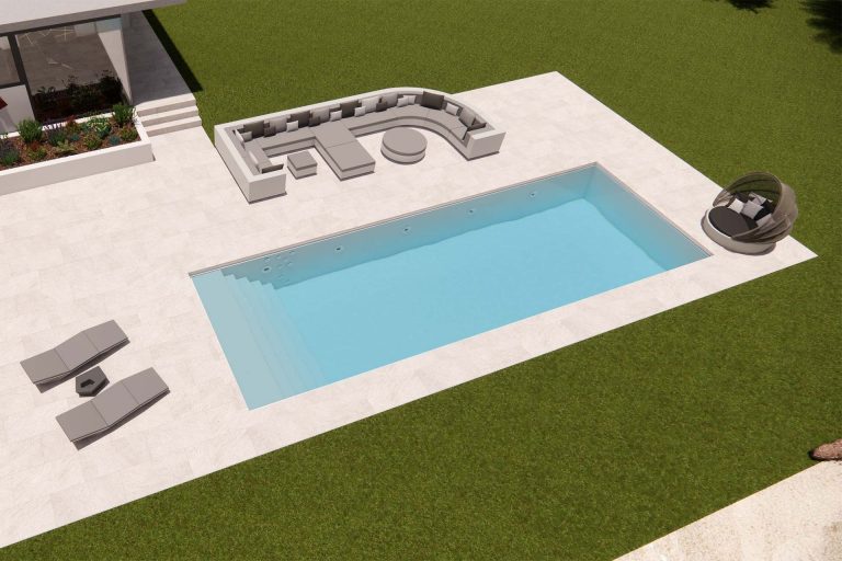 Poolfarbe Saphirblau