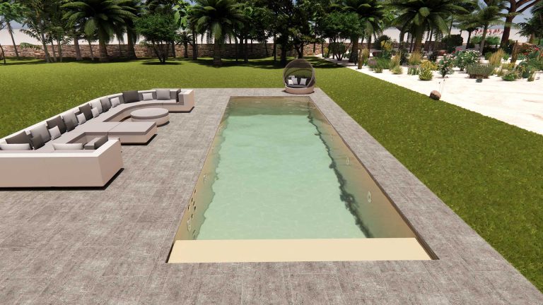 Poolfarbe: Sand | Boden: Beton