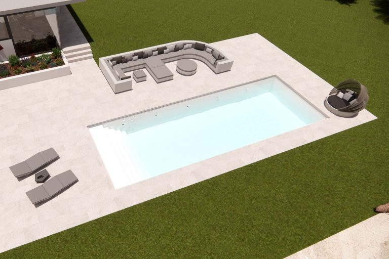 Poolfarbe Schneeweiß