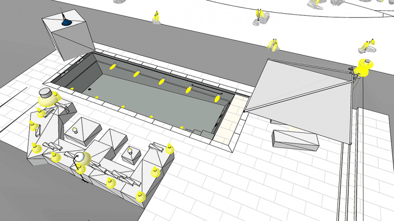 Lichtplanung Pool